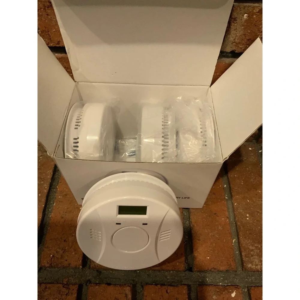 Smoke‎ Detector & Carbon Monoxide Combo Pack Of 4 White Battery Operated